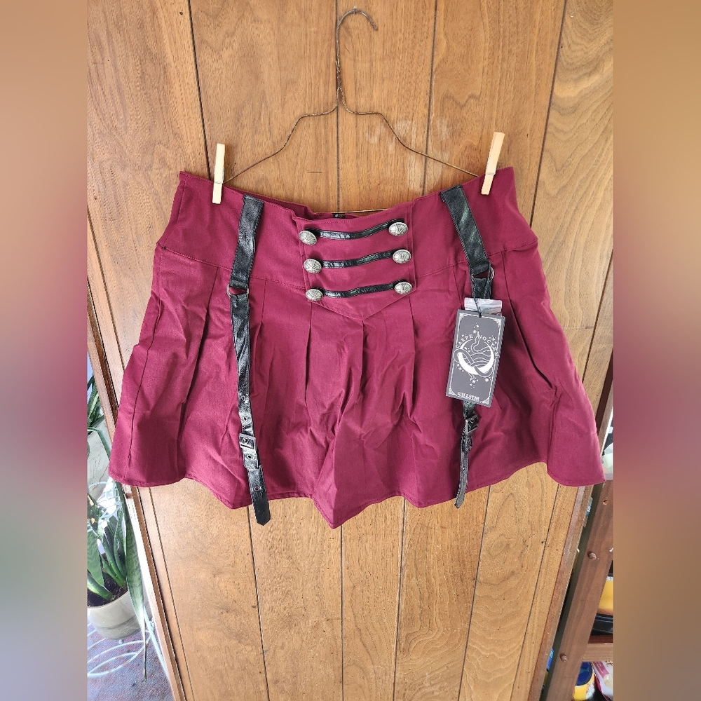 NWT, LTD Killstar Dark Academia Military Mini Skirt, 3XL